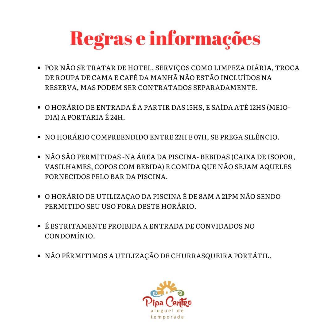 Condominio Solar Pipa - Apartamento Economico, Sem Varanda Praia de Pipa Eksteriør billede